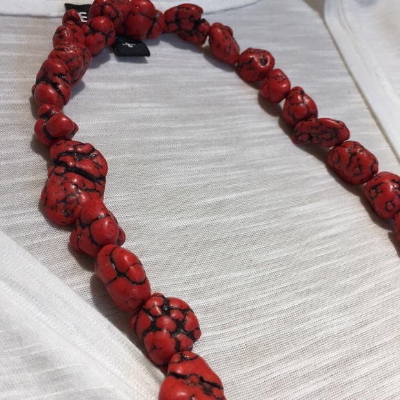 Faux Red turquoise nuggets wax treated magnesite - Picture 6 of 8